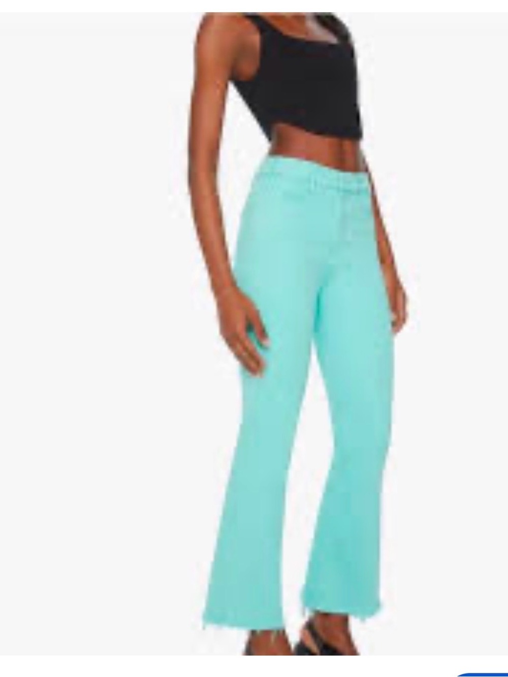 NWOT! Mother denim hustler ankle fray jeans in second chance